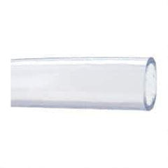 Made in USA - 1-1/2" ID x 1-7/8" OD, 3/16" Wall Thickness, Cut to Length (50' Standard Length) PVC Tube - Clear, 26 Max psi, 68 Shore A Hardness - Top Tool & Supply