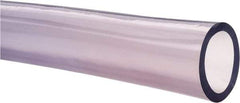 Made in USA - 1-1/2" ID x 2" OD, 1/4" Wall Thickness, Cut to Length (50' Standard Length) PVC Tube - Clear, 40 Max psi, 68 Shore A Hardness - Top Tool & Supply