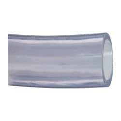 Made in USA - 2" ID x 2-1/2" OD, 1/4" Wall Thickness, Cut to Length (50' Standard Length) PVC Tube - Clear, 35 Max psi, 68 Shore A Hardness - Top Tool & Supply