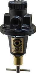 Coilhose Pneumatics - 1/4 NPT Port, 40 CFM, Cast Aluminum Tamper Proof Heavy-Duty T-Handle Regulator - 0 to 125 psi Range, 250 Max psi Supply Pressure, 1/4" Gauge Port Thread, 3" Wide x 5-1/2" High - Top Tool & Supply