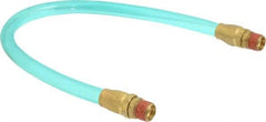 Coilhose Pneumatics - 3/8" ID 1-1/2' Long Lead-In Whip Hose - MNPT Swivel x MNPT Swivel Ends, 140 Working psi, -20 to 165°F, 3/8" Fitting, - Top Tool & Supply