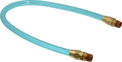 Coilhose Pneumatics - 3/8" ID 2' Long Lead-In Whip Hose - MNPT Swivel x MNPT Swivel Ends, 140 Working psi, -20 to 165°F, 3/8" Fitting, - Top Tool & Supply