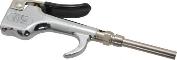 Coilhose Pneumatics - Safety Extension Tube Thumb Lever Blow Gun - 1/4 NPT, 3" Tube Length - Top Tool & Supply