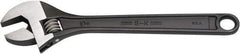 SK - 1-1/8" Jaw Capacity, 10" Standard Adjustable Wrench - Steel, Black Finish, 10" OAL - Top Tool & Supply