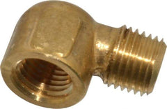 Cerro - 1/4 Male Thread x 1/4 Female Thread, Brass Industrial Pipe 90° Street Elbow - MNPTF x FNPTF, 1,200 psi - Top Tool & Supply