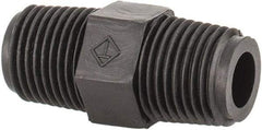 NewAge Industries - Polyethylene Threaded Tube Hex Nipple - 1/8" ID x 1/8" OD - Top Tool & Supply