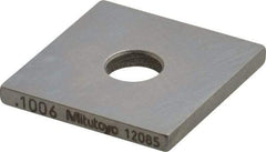 Mitutoyo - 0.1006" Square Steel Gage Block - Accuracy Grade 0, Includes Certificate of Inspection - Top Tool & Supply