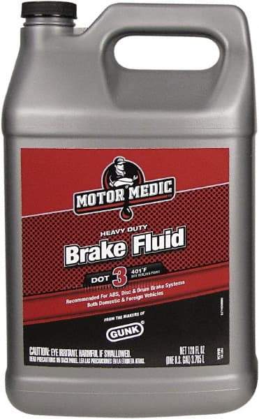 Motor Medic - 1 Gal Super Heavy Duty Brake Fluid - DOT 3 Transportation - Top Tool & Supply