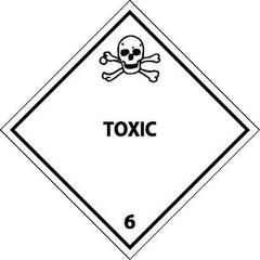 NMC - Toxic DOT Shipping Label - 4" High x 4" Wide - Top Tool & Supply