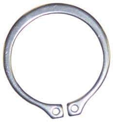 Rotor Clip - 2.602" Groove Diam, 2-3/4" Shaft Diam, Phosphate Spring Steel, Snap External Retaining Rings - 0.103" Groove Width, 0.074" Groove Depth, 0.093" Ring Thickness, Grade 1060-1090 - Top Tool & Supply