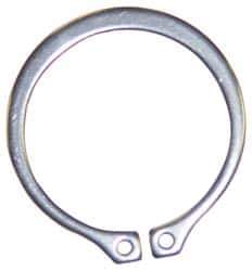 Rotor Clip - 36mm Groove Diam, 38mm Shaft Diam, Phosphate Spring Steel, Snap External Retaining Rings - 1.85mm Groove Width, 1mm Groove Depth, 1.75mm Ring Thickness, Grade DIN I7221 _ I7223 - Top Tool & Supply