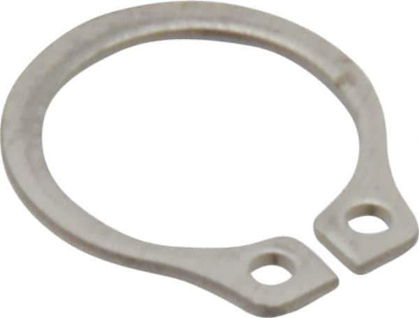 Rotor Clip - 8.94mm Groove Diam, 3/8" Shaft Diam, Passivated Stainless Steel, Snap External Retaining Rings - 0.029" Groove Width, 0.012" Groove Depth, 0.025" Ring Thickness, Grade 15-7 Grade 632 - Top Tool & Supply