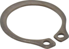 Rotor Clip - 10.46mm Groove Diam, 7/16" Shaft Diam, Passivated Stainless Steel, Snap External Retaining Rings - 0.029" Groove Width, 0.013" Groove Depth, 0.025" Ring Thickness, Grade 15-7 Grade 632 - Top Tool & Supply