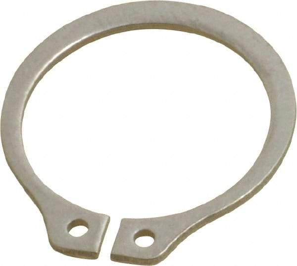 Rotor Clip - 17.88mm Groove Diam, 3/4" Shaft Diam, Passivated Stainless Steel, Snap External Retaining Rings - 0.046" Groove Width, 0.023" Groove Depth, 0.042" Ring Thickness, Grade 15-7 Grade 632 - Top Tool & Supply