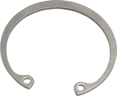 Rotor Clip - 0.05" Thick, Passivated Finish, Stainless Steel Snap Internal Retaining Ring - 0.056" Groove Width, 0.043" Groove Depth, 1.461" Groove Diam, Grade 15-7 Grade 632 - Top Tool & Supply