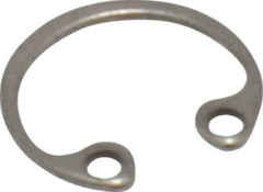 Rotor Clip - 0.015" Thick, Passivated Finish, Stainless Steel Snap Internal Retaining Ring - 0.02" Groove Width, 0.009" Groove Depth, 0.268" Groove Diam, Grade 15-7 Grade 632 - Top Tool & Supply