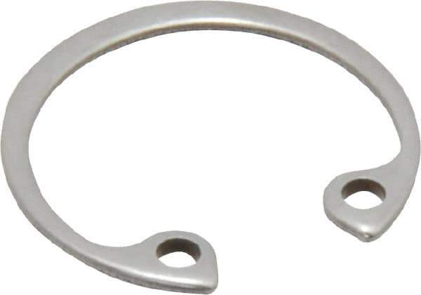 Rotor Clip - 0.035" Thick, Passivated Finish, Stainless Steel Snap Internal Retaining Ring - 0.039" Groove Width, 0.02" Groove Depth, 0.665" Groove Diam, Grade 15-7 Grade 632 - Top Tool & Supply