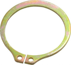 Rotor Clip - 29.87mm Groove Diam, 1-1/4" Shaft Diam, Cadmium-Plated Steel, Snap External Retaining Rings - 0.056" Groove Width, 0.037" Groove Depth, 0.05" Ring Thickness, Grade 1060-1090 - Top Tool & Supply