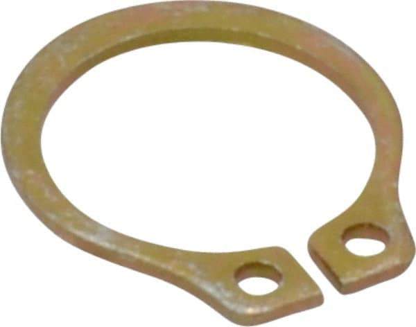 Rotor Clip - 8.94mm Groove Diam, 3/8" Shaft Diam, Cadmium-Plated Steel, Snap External Retaining Rings - 0.029" Groove Width, 0.012" Groove Depth, 0.025" Ring Thickness, Grade 1060-1090 - Top Tool & Supply