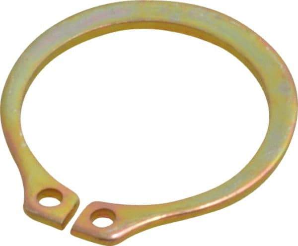 Rotor Clip - 14.94mm Groove Diam, 5/8" Shaft Diam, Cadmium-Plated Steel, Snap External Retaining Rings - 0.039" Groove Width, 0.018" Groove Depth, 0.035" Ring Thickness, Grade 1060-1090 - Top Tool & Supply