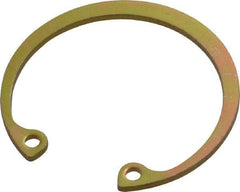 Rotor Clip - 0.05" Thick, Cadmium-Plated Finish, Steel Snap Internal Retaining Ring - 0.056" Groove Width, 0.04" Groove Depth, 1.33" Groove Diam, Grade 1060-1090 - Top Tool & Supply