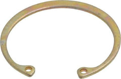 Rotor Clip - 0.05" Thick, Cadmium-Plated Finish, Steel Snap Internal Retaining Ring - 0.056" Groove Width, 0.047" Groove Depth, 1.594" Groove Diam, Grade 1060-1090 - Top Tool & Supply