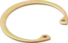 Rotor Clip - 0.062" Thick, Cadmium-Plated Finish, Steel Snap Internal Retaining Ring - 0.068" Groove Width, 0.05" Groove Depth, 1.725" Groove Diam, Grade 1060-1090 - Top Tool & Supply