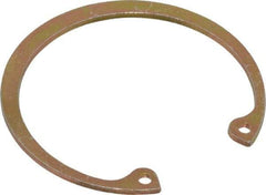 Rotor Clip - 0.062" Thick, Cadmium-Plated Finish, Steel Snap Internal Retaining Ring - 0.068" Groove Width, 0.057" Groove Depth, 1.989" Groove Diam, Grade 1060-1090 - Top Tool & Supply