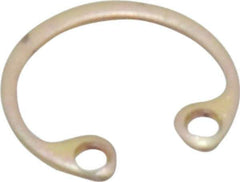 Rotor Clip - 0.015" Thick, Cadmium-Plated Finish, Steel Snap Internal Retaining Ring - 0.02" Groove Width, 0.009" Groove Depth, 0.268" Groove Diam, Grade 1060-1090 - Top Tool & Supply