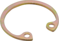 Rotor Clip - 0.035" Thick, Cadmium-Plated Finish, Steel Snap Internal Retaining Ring - 0.039" Groove Width, 0.02" Groove Depth, 0.665" Groove Diam, Grade 1060-1090 - Top Tool & Supply