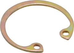 Rotor Clip - 0.035" Thick, Cadmium-Plated Finish, Steel Snap Internal Retaining Ring - 0.039" Groove Width, 0.023" Groove Depth, 0.796" Groove Diam, Grade 1060-1090 - Top Tool & Supply