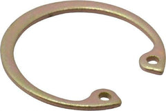 Rotor Clip - 0.042" Thick, Cadmium-Plated Finish, Steel Snap Internal Retaining Ring - 0.046" Groove Width, 0.028" Groove Depth, 0.931" Groove Diam, Grade 1060-1090 - Top Tool & Supply