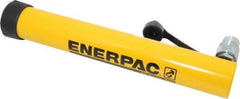 Enerpac - 10 Ton, 12" Stroke, 26.84 Cu In Oil Capacity, Portable Hydraulic Single Acting Cylinder - 2.24 Sq In Effective Area, 15.75" Lowered Ht., 27.75" Max Ht., 1.69" Cyl Bore Diam, 1.5" Plunger Rod Diam, 10,000 Max psi - Top Tool & Supply