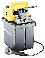 Enerpac - 10,000 psi Electric Hydraulic Pump & Jack - 0.5 Gal Oil Capacity, 4-Way, 3 Position Valve, Use with Double Acting Cylinders, Advance, Hold & Retract - Top Tool & Supply