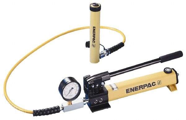 Enerpac - 100 Ton Capacity, Cylinder No. RC-1006, Manual Hydraulic Pump & Cylinder Set - Pump No. P-462 - Top Tool & Supply