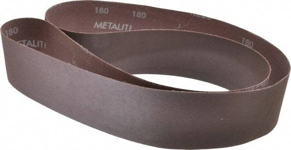 Norton - 2-1/2" Wide x 60" OAL, 180 Grit, Aluminum Oxide Abrasive Belt - Aluminum Oxide, Very Fine, Coated, X Weighted Cloth Backing, Series R228 - Top Tool & Supply