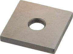 Mitutoyo - 0.123" Square Steel Gage Block - Accuracy Grade 0, Includes Certificate of Inspection - Top Tool & Supply