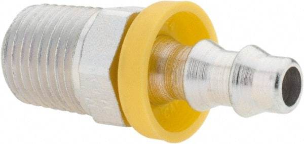 Parker - 1/4-18 Thread Hydraulic Hose Fitting - -4 Hose Size, 1/4" Hose Diam - Top Tool & Supply