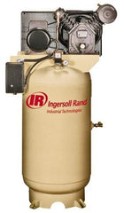 Ingersoll-Rand - 7.5 hp, 80 Gal Stationary Electric Vertical Air Compressor - Single Phase, 175 Max psi, 24 CFM, 230 Volt - Top Tool & Supply