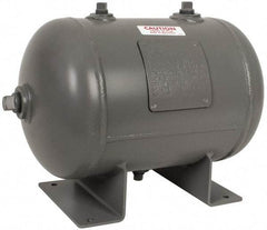 Made in USA - 4.7 Gallon, 200 Max psi Universal Horizontal Tank - 3/4" Inlet, 16" Tank Length x 10" Tank Diam - Top Tool & Supply