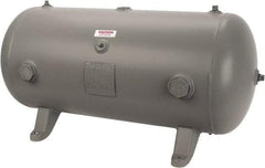 Made in USA - 30 Gallon, 200 Max psi Horizontal Tank - 1-1/2" Inlet, 38" Tank Length x 16" Tank Diam - Top Tool & Supply