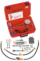 Value Collection - 4 Inch Long Hose, 0 to 100 psi, Deluxe Global Fuel Injection Pressure Test Set - Top Tool & Supply