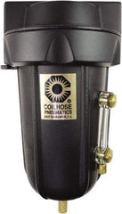 Coilhose Pneumatics - 1/4" Port Coalescing Filter - Aluminum Bowl, 0.1 Micron Rating, 5-5/8" High - Top Tool & Supply