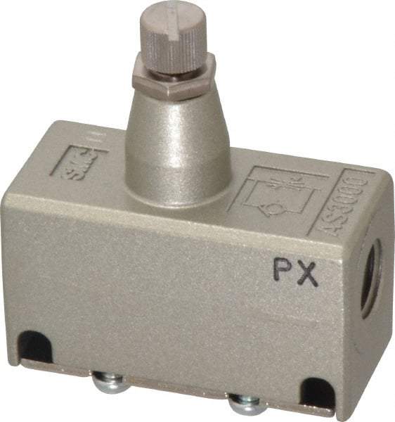 SMC PNEUMATICS - 1/4" Male NPT x 1/4" Female NPT Flow & Speed Control Valve - Inline Type - Top Tool & Supply