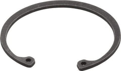 Value Collection - 2-1/16" Nominal, 0.078" Thick, Phosphate Finish, Spring Steel Snap Internal Retaining Ring - 0.086" Groove Width, 0.062" Groove Depth, 2.186" Groove Diam - Top Tool & Supply