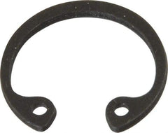 Value Collection - 1/2" Nominal, 0.035" Thick, Phosphate Finish, Spring Steel Snap Internal Retaining Ring - 0.039" Groove Width, 0.015" Groove Depth, 0.53" Groove Diam - Top Tool & Supply