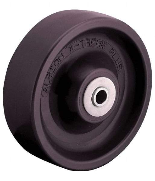 Albion - 4 Inch Diameter x 2 Inch Wide, Polyurethane Caster Wheel - 1,400 Lb. Capacity, 2-3/16 Inch Hub Length, 3/4 Inch Axle Diameter, Delrin Bearing - Top Tool & Supply