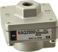 SMC PNEUMATICS - 1/8" NPTF Quick Exhaust Valve - 7 to 150 psi - Top Tool & Supply