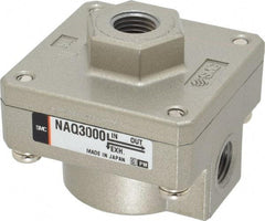 SMC PNEUMATICS - 1/4" NPTF Quick Exhaust Valve - 7 to 150 psi - Top Tool & Supply