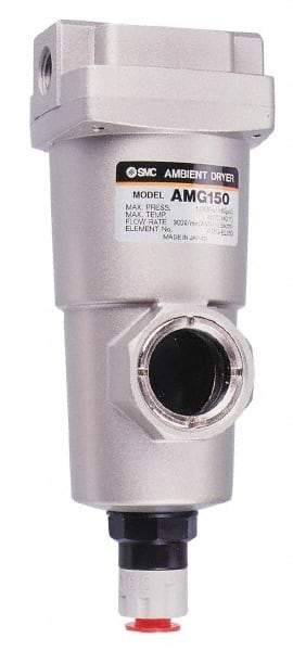 SMC PNEUMATICS - 2" NPT Pipe, 424 CFM Refrigerated Air Dryer - 75 kw, 16-3/4" Long, Open Auto Drain - Top Tool & Supply